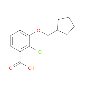 2-Chloro-3-(cyclopentylmethoxy)benzoic acid