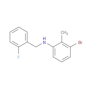N-(3-Bromo-2-methylphenyl)-2-fluorobenzenemethanamine