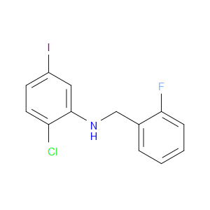N-(2-Chloro-5-iodophenyl)-2-fluorobenzenemethanamine