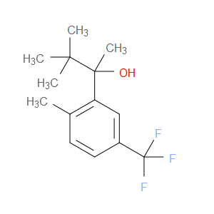 3,3-dimethyl-2-(2-methyl-5-(trifluoromethyl)phenyl)butan-2-ol