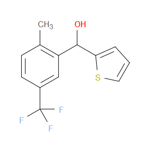 (2-methyl-5-(trifluoromethyl)phenyl)(thiophen-2-yl)methanol