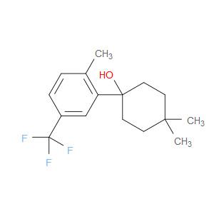 4,4-dimethyl-1-(2-methyl-5-(trifluoromethyl)phenyl)cyclohexanol