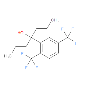 4-(2,5-bis(trifluoromethyl)phenyl)heptan-4-ol