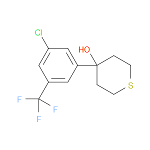 4-(3-chloro-5-(trifluoromethyl)phenyl)tetrahydro-2H-thiopyran-4-ol