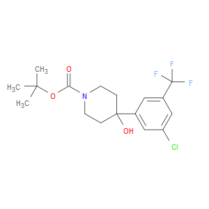 tert-butyl 4-(3-chloro-5-(trifluoromethyl)phenyl)-4-hydroxypiperidine-1-carboxylate