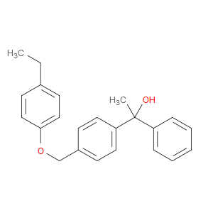 1-(4-((4-ethylphenoxy)methyl)phenyl)-1-phenylethanol