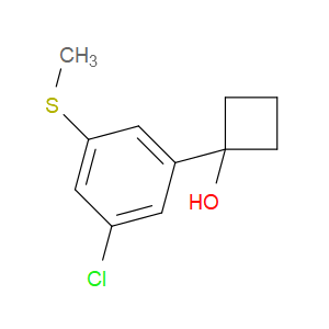 1-(3-chloro-5-(methylthio)phenyl)cyclobutanol