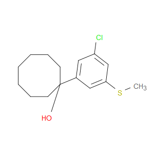1-(3-chloro-5-(methylthio)phenyl)cyclooctanol