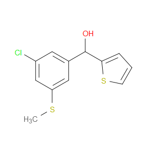 (3-chloro-5-(methylthio)phenyl)(thiophen-2-yl)methanol
