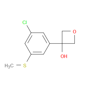 3-(3-chloro-5-(methylthio)phenyl)oxetan-3-ol