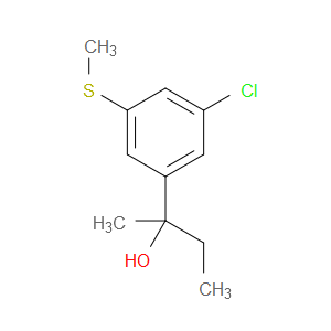 2-(3-chloro-5-(methylthio)phenyl)butan-2-ol