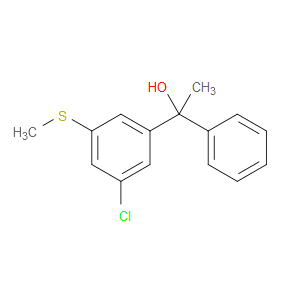 1-(3-chloro-5-(methylthio)phenyl)-1-phenylethanol