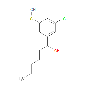 1-(3-chloro-5-(methylthio)phenyl)hexan-1-ol
