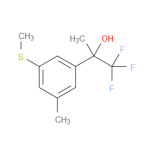 1,1,1-trifluoro-2-(3-methyl-5-(methylthio)phenyl)propan-2-ol