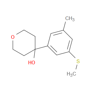 4-(3-methyl-5-(methylthio)phenyl)tetrahydro-2H-pyran-4-ol