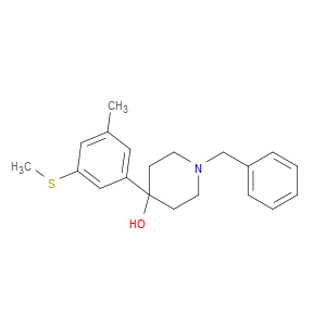 1-benzyl-4-(3-methyl-5-(methylthio)phenyl)piperidin-4-ol