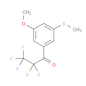 2,2,3,3,3-pentafluoro-1-(3-methoxy-5-(methylthio)phenyl)propan-1-one