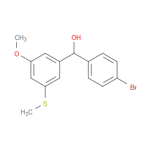 (4-bromophenyl)(3-methoxy-5-(methylthio)phenyl)methanol