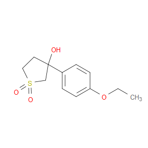 Thiophene-3-ol, 3-(4-ethoxyphenyl)tetrahydro-, 1,1-dioxide