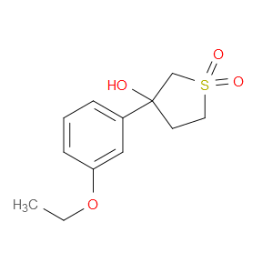Thiophene-3-ol, 3-(3-ethoxyphenyl)tetrahydro-, 1,1-dioxide