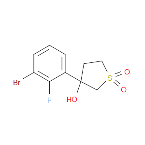 Thiophene-3-ol, 3-(3-bromo-2-fluorophenyl)tetrahydro-, 1,1-dioxide