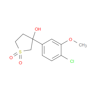 Thiophene-3-ol, 3-(4-chloro-3-methoxyphenyl)tetrahydro-, 1,1-dioxide