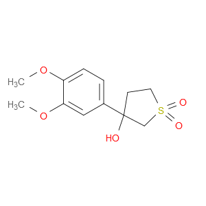 Thiophene-3-ol, 3-(3,4-dimethoxyphenyl)tetrahydro-, 1,1-dioxide