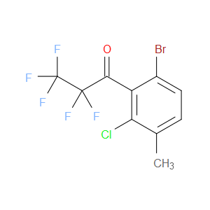 1-(6-bromo-2-chloro-3-methylphenyl)-2,2,3,3,3-pentafluoropropan-1-one