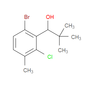 1-(6-bromo-2-chloro-3-methylphenyl)-2,2-dimethylpropan-1-ol