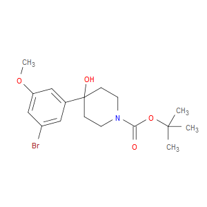 tert-butyl 4-(3-bromo-5-methoxyphenyl)-4-hydroxypiperidine-1-carboxylate