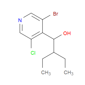 1-(3-bromo-5-chloropyridin-4-yl)-2-ethylbutan-1-ol