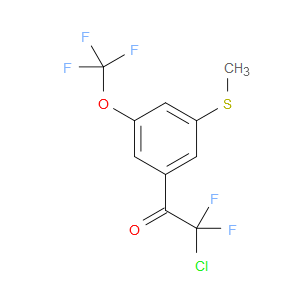 2-chloro-2,2-difluoro-1-(3-(methylthio)-5-(trifluoromethoxy)phenyl)ethanone