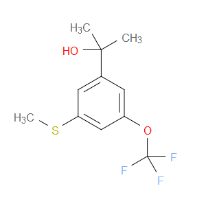 2-(3-(methylthio)-5-(trifluoromethoxy)phenyl)propan-2-ol