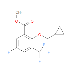 methyl 2-(cyclopropylmethoxy)-5-fluoro-3-(trifluoromethyl)benzoate