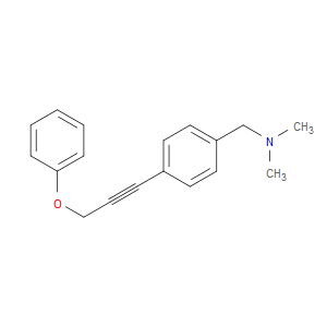N,N-Dimethyl-4-(3-phenoxy-1-propyn-1-yl)benzenemethanamine