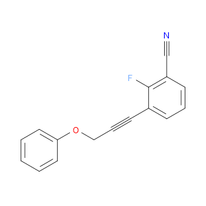 Benzonitrile, 2-fluoro-3-(3-phenoxy-1-propyn-1-yl)-