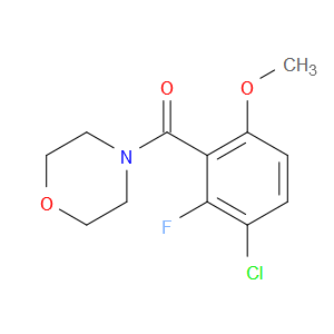 (3-chloro-2-fluoro-6-methoxyphenyl)(morpholino)methanone