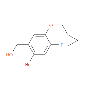 (2-bromo-5-(cyclopropylmethoxy)-4-fluorophenyl)methanol