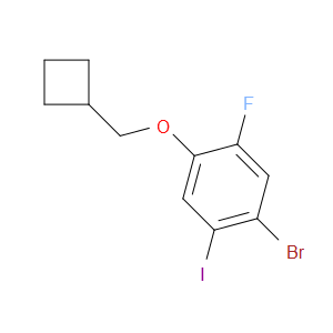 1-bromo-4-(cyclobutylmethoxy)-5-fluoro-2-iodobenzene
