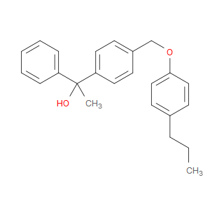 1-phenyl-1-(4-((4-propylphenoxy)methyl)phenyl)ethanol