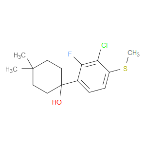 1-(3-chloro-2-fluoro-4-(methylthio)phenyl)-4,4-dimethylcyclohexanol