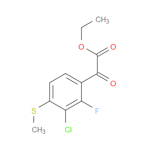 ethyl 2-(3-chloro-2-fluoro-4-(methylthio)phenyl)-2-oxoacetate