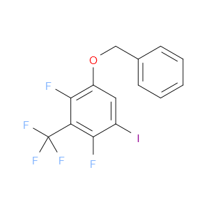 1-(benzyloxy)-2,4-difluoro-5-iodo-3-(trifluoromethyl)benzene