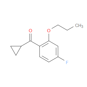 cyclopropyl(4-fluoro-2-propoxyphenyl)methanone