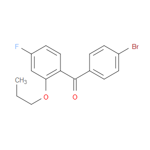 (4-bromophenyl)(4-fluoro-2-propoxyphenyl)methanone