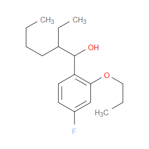 2-ethyl-1-(4-fluoro-2-propoxyphenyl)hexan-1-ol