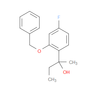 2-(2-(benzyloxy)-4-fluorophenyl)butan-2-ol