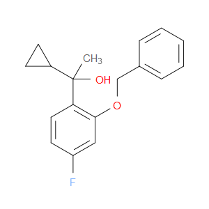1-(2-(benzyloxy)-4-fluorophenyl)-1-cyclopropylethanol