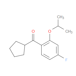 cyclopentyl(4-fluoro-2-isopropoxyphenyl)methanone