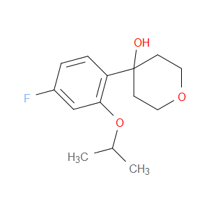 4-(4-fluoro-2-isopropoxyphenyl)tetrahydro-2H-pyran-4-ol